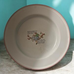 Vintage plate see-saw Margery daw